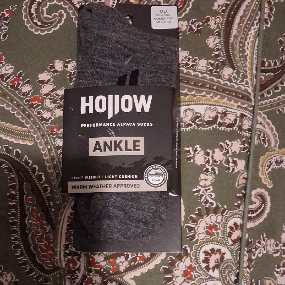 HOLLOW Performance Alpaca Ankle Socks - Gray